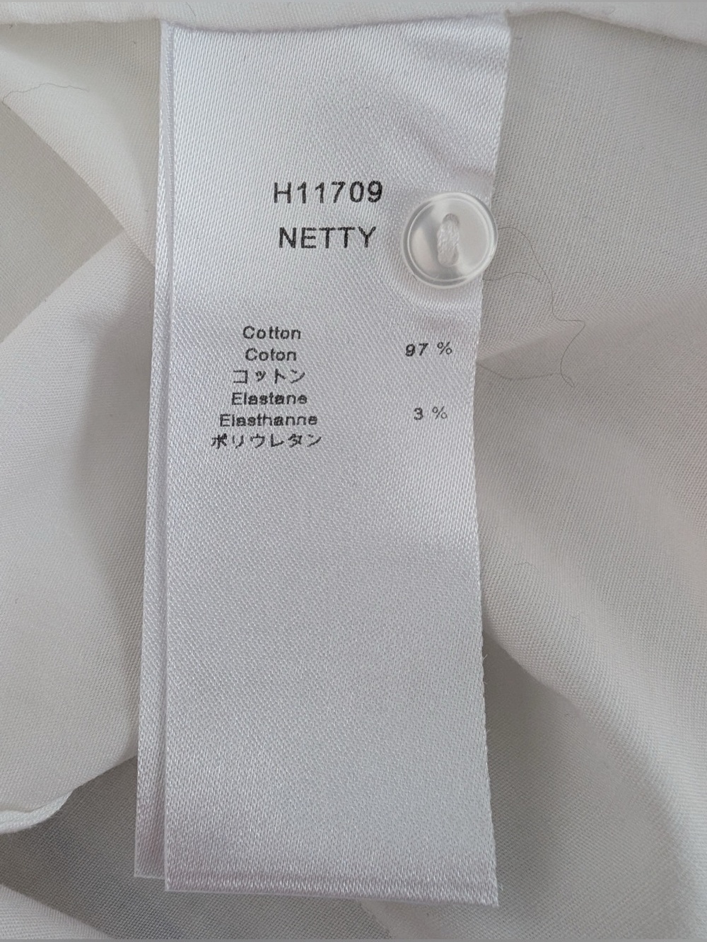 Anne Fontaine Women’s Netty Classic Long Sleeve Button Down Blouse White Size 42 - Picture 7 of 12
